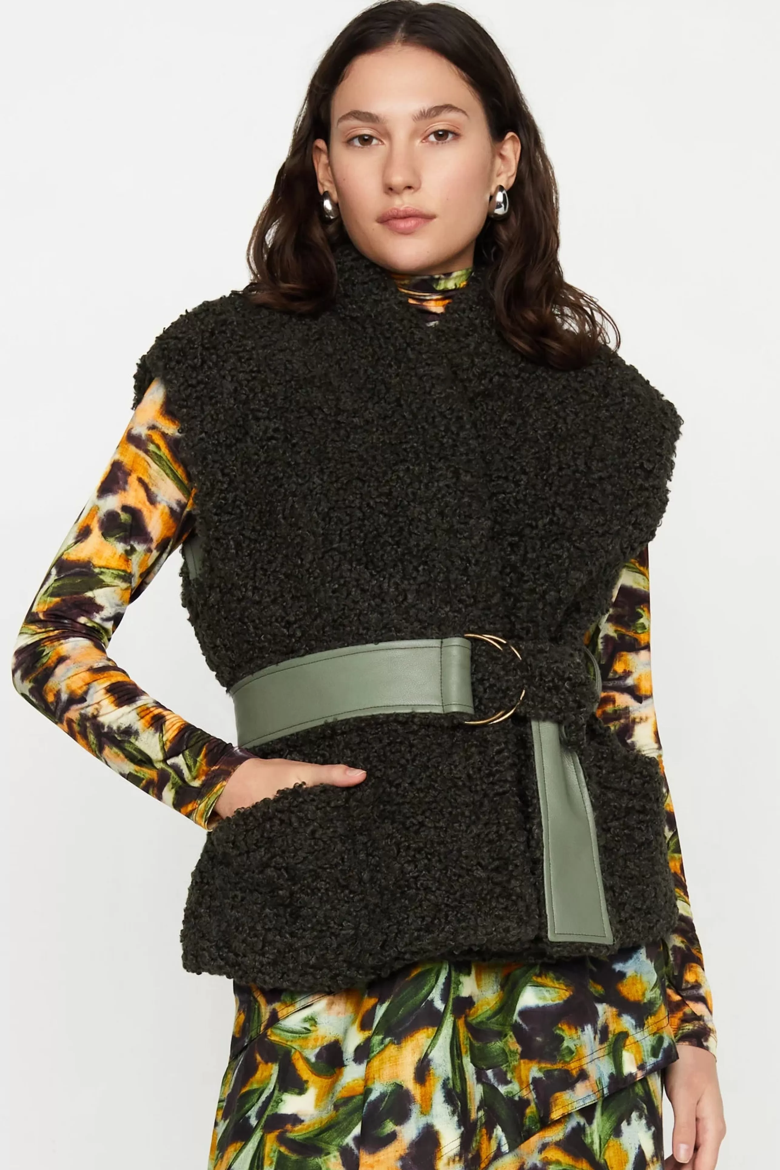 MARIE OLIVER Outerwear^Astrid Vest In Army