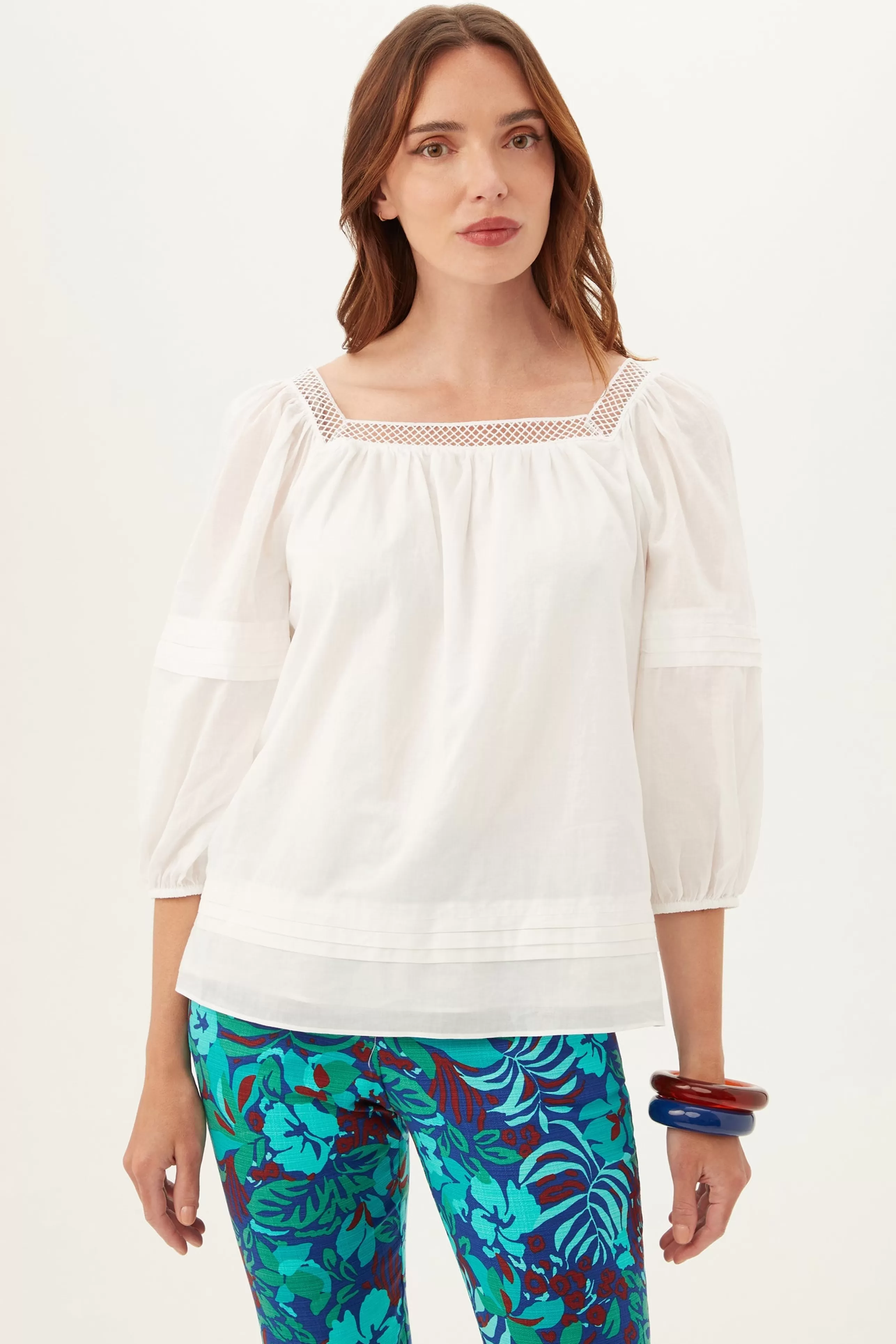 TRINA TURK Tops^El Arsa Top In White