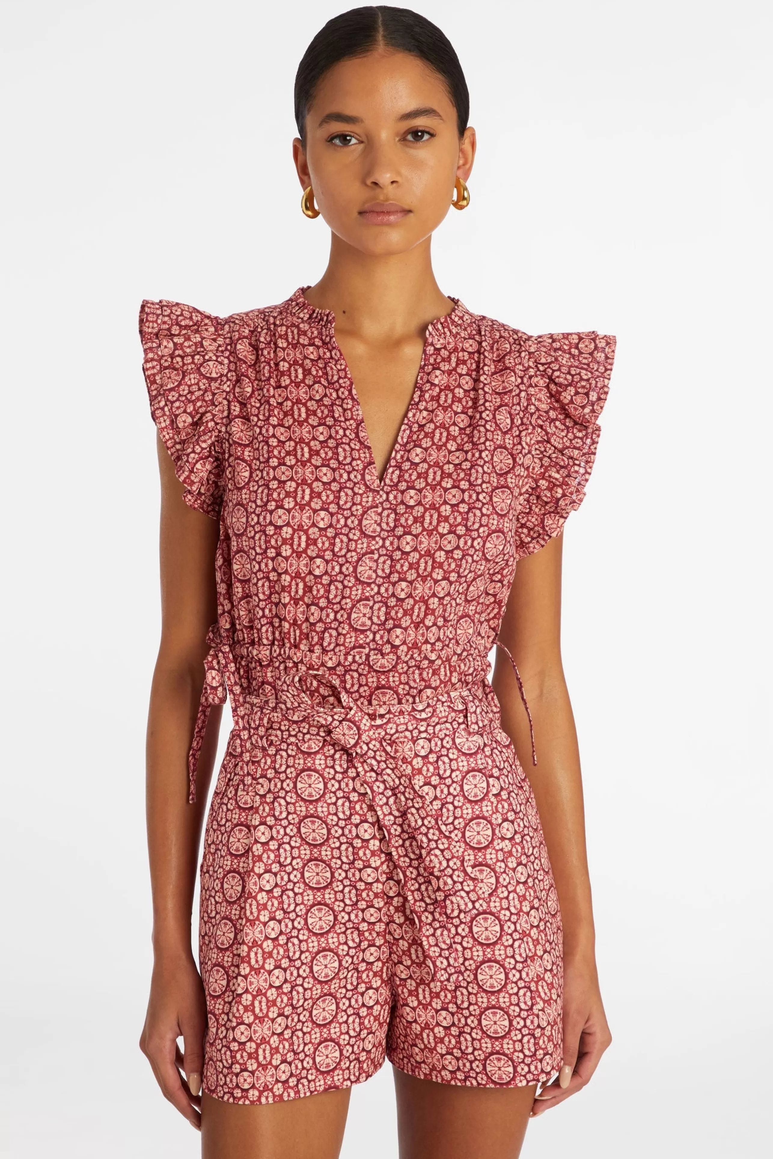 MARIE OLIVER Matching Sets^Eryn Short In Hibiscus Shibori *Final Sale*