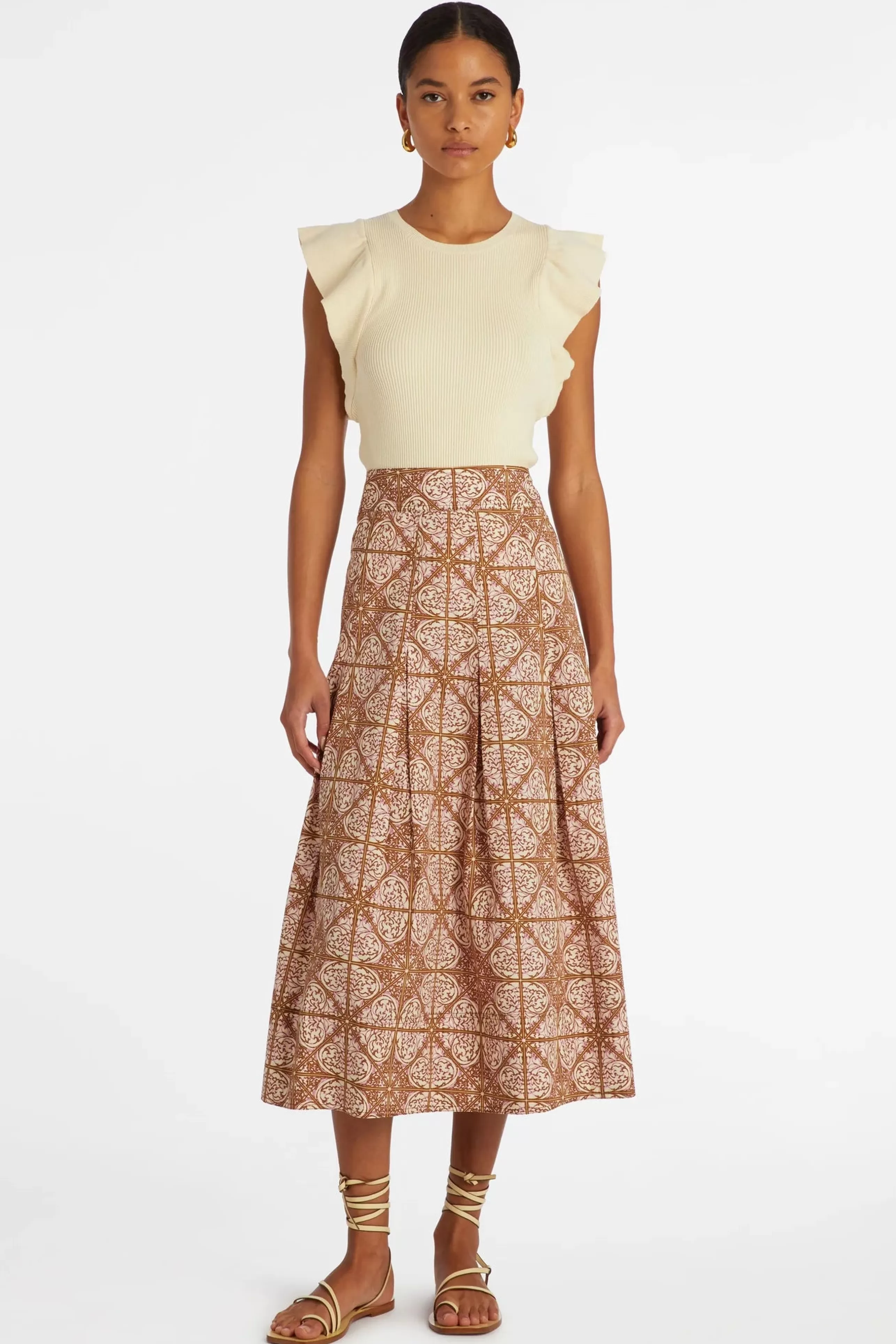 MARIE OLIVER Matching Sets^Frankie Skirt In Nouveau Mosaic *Final Sale*