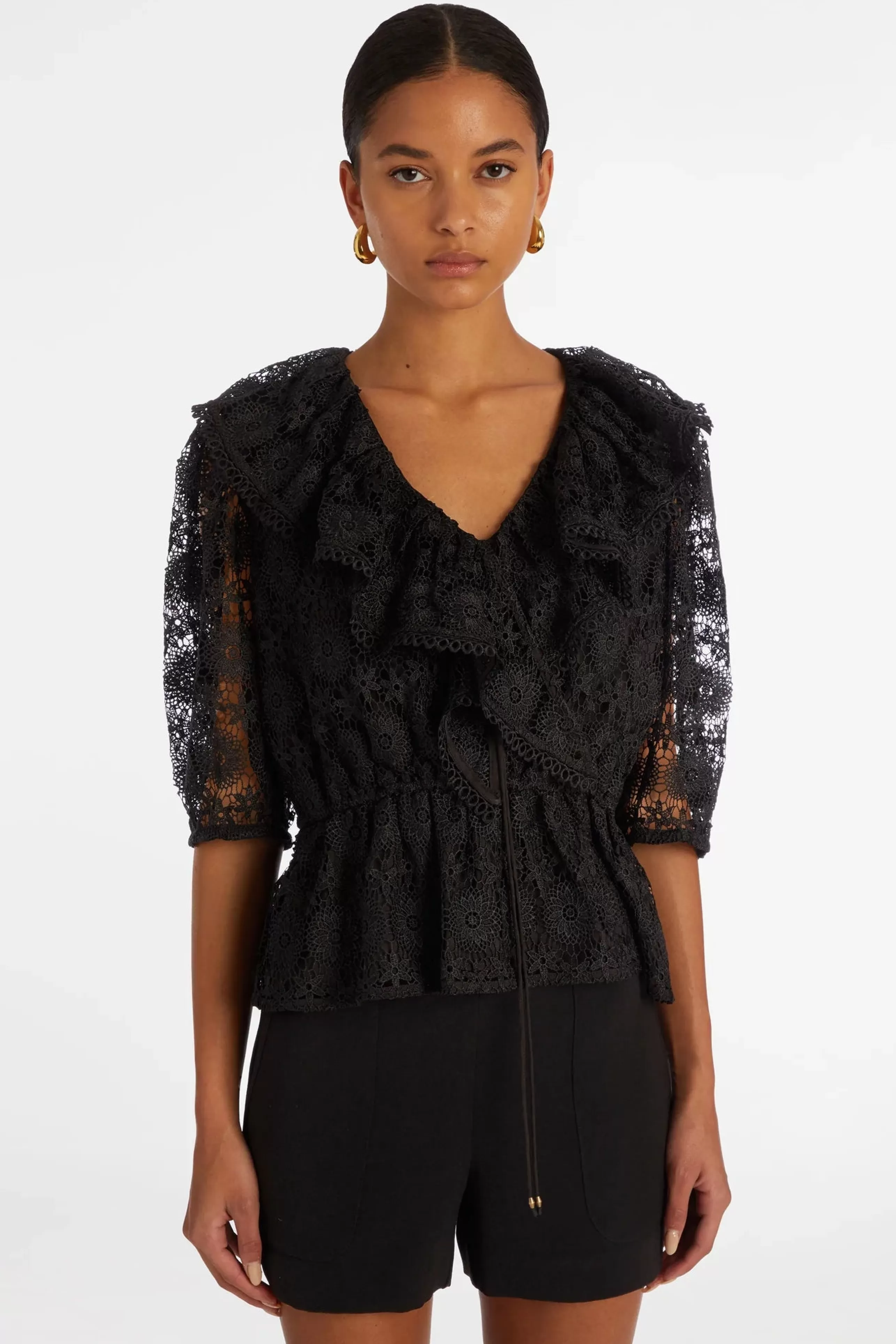 MARIE OLIVER Tops^Georgia Top In Black *Final Sale*