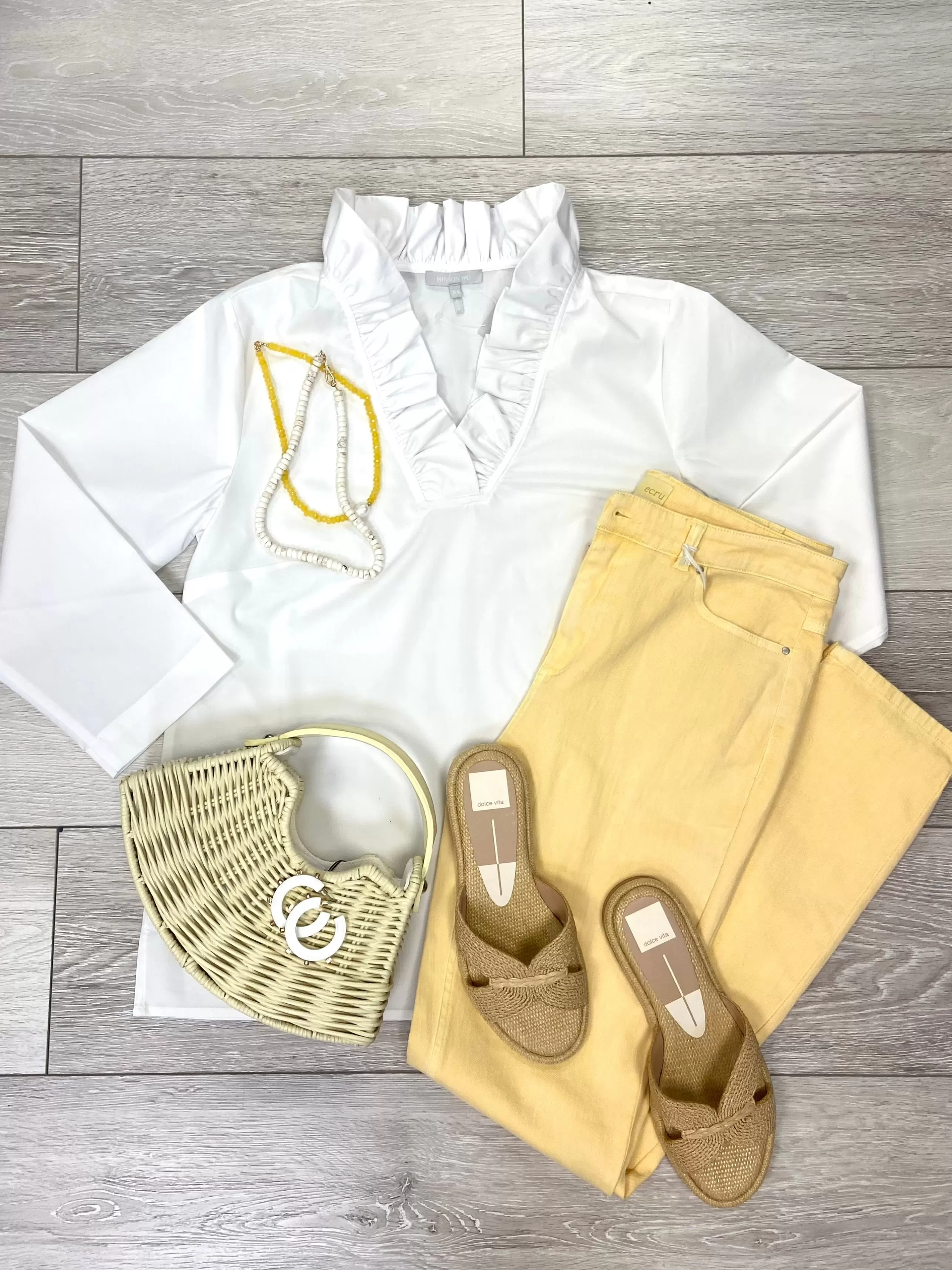 HINSON WU Tops^Helena Top In White