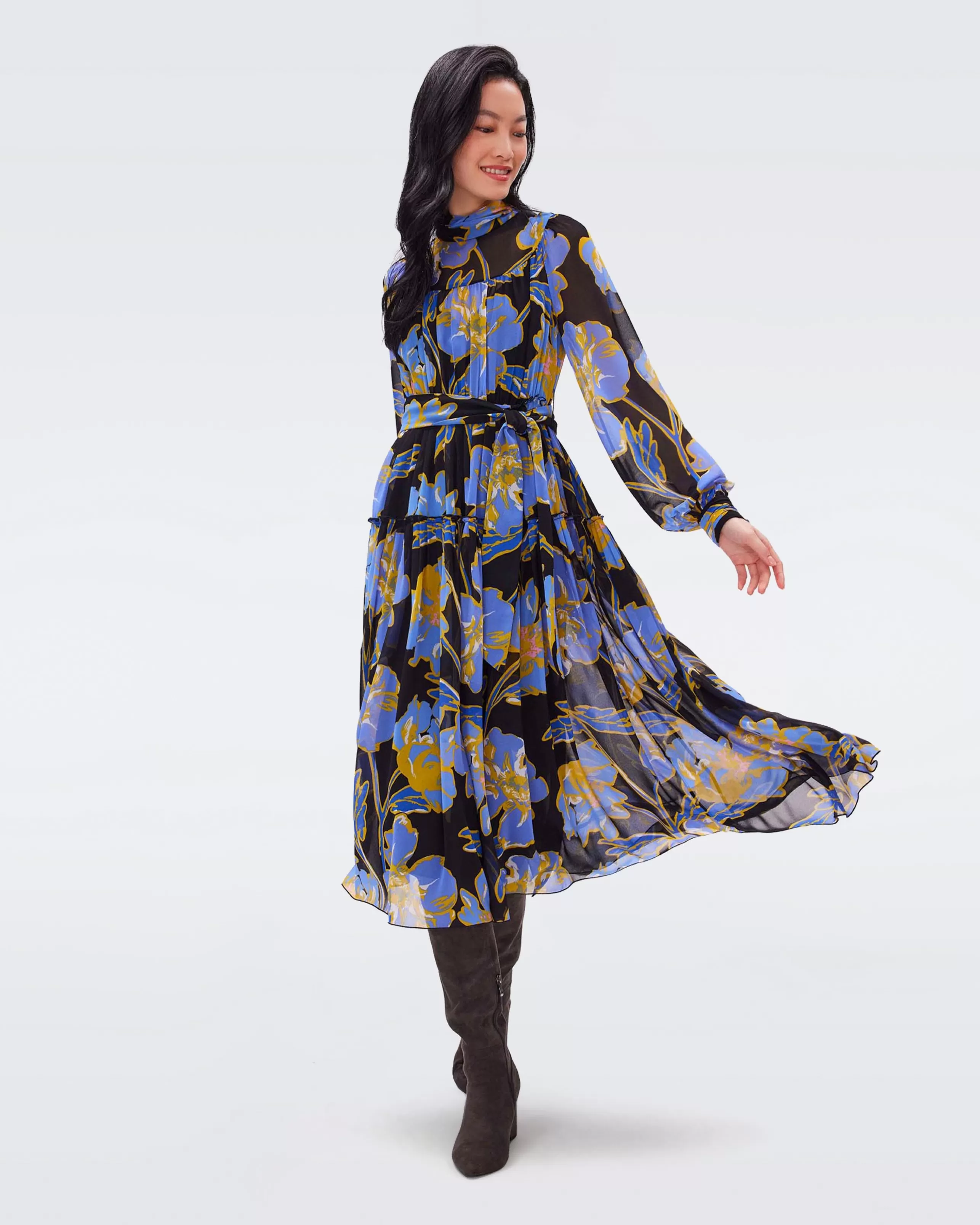 DIANE VON FURSTENBURG Dress Shop^Kent Dress In Outline Floral