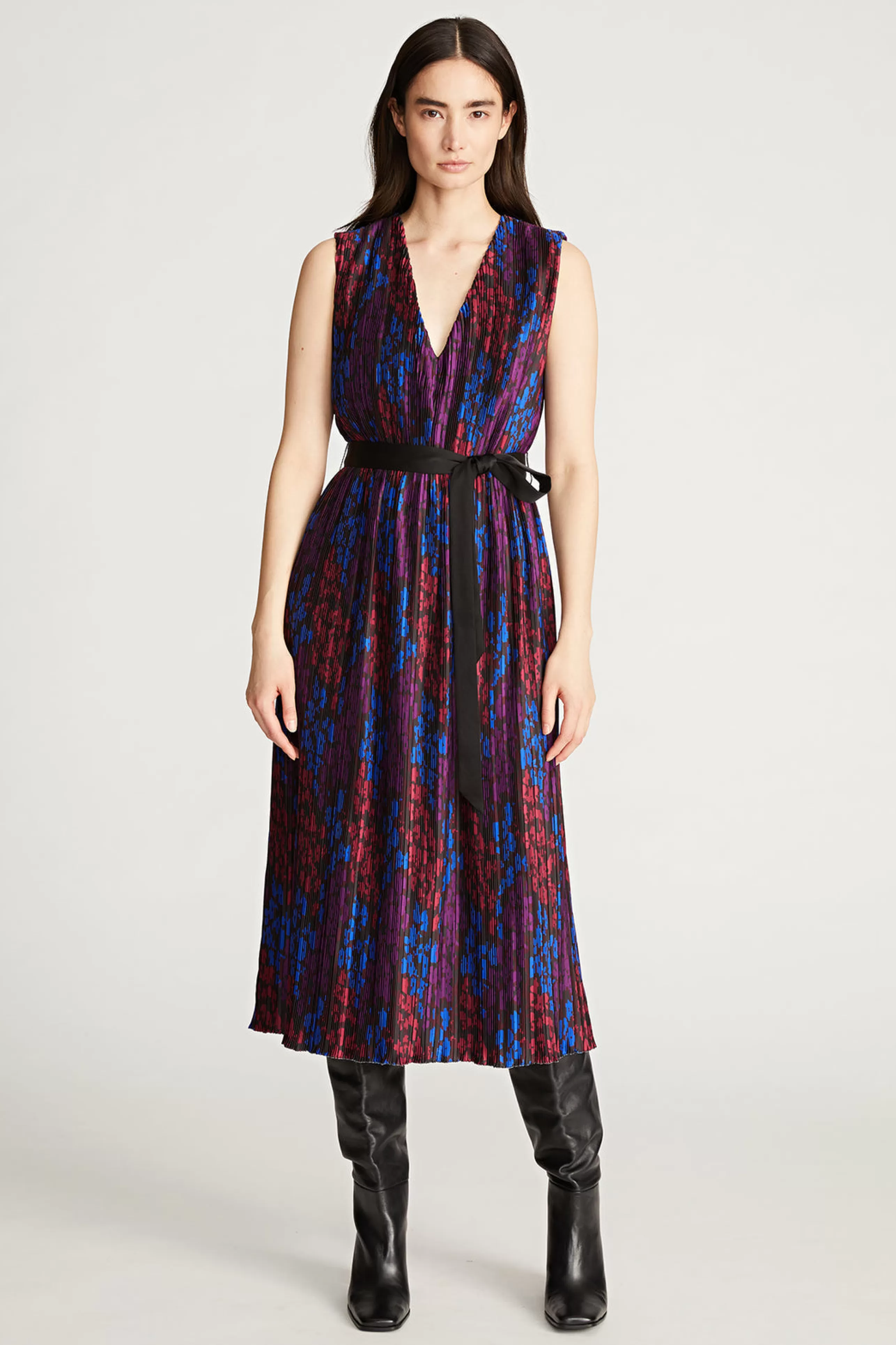 HALSTON Dress Shop^Kieran Dress In Pleated Print