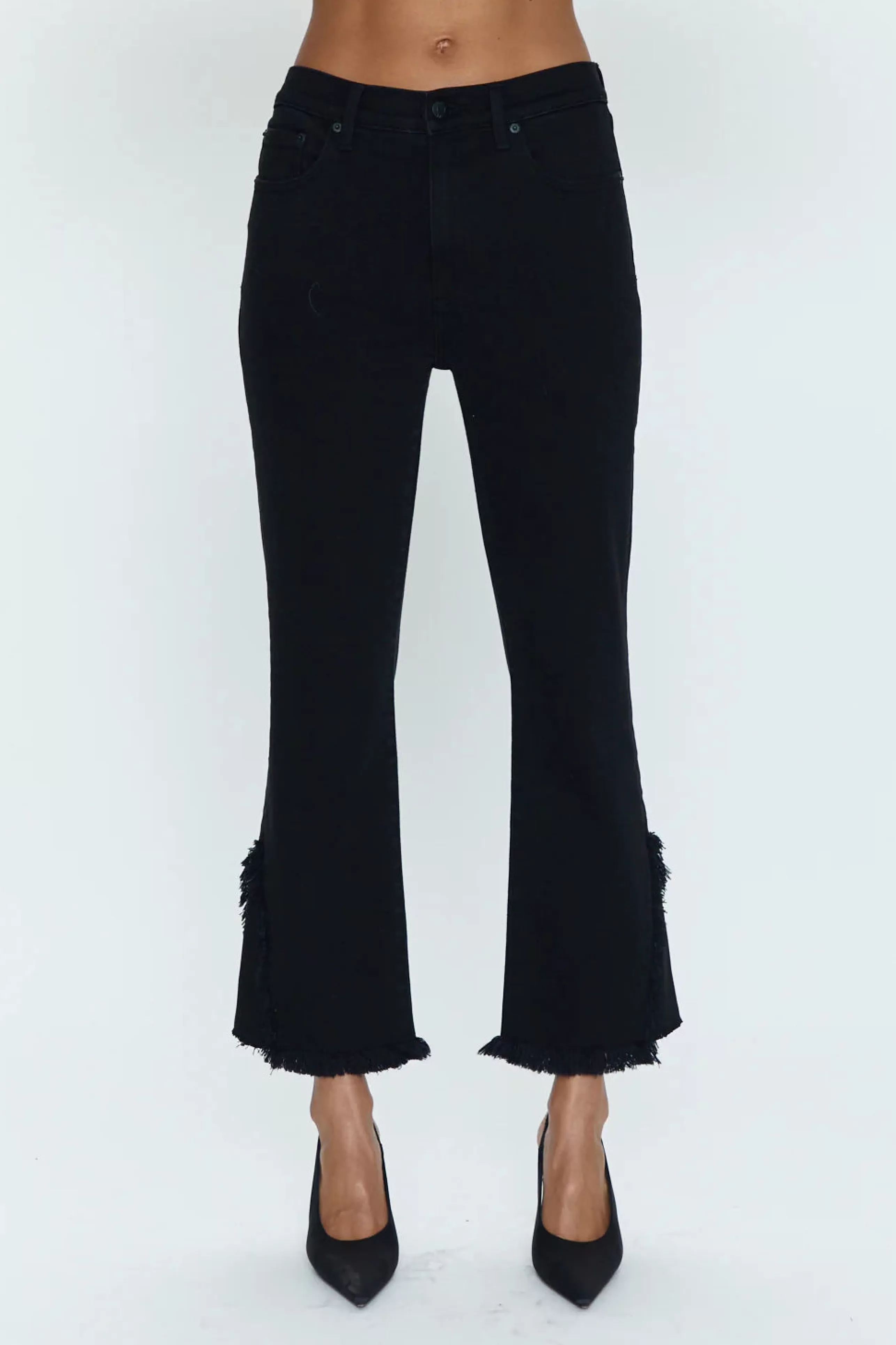PISTOLA Bottoms^Lennon High Rise Pant In Blackbird