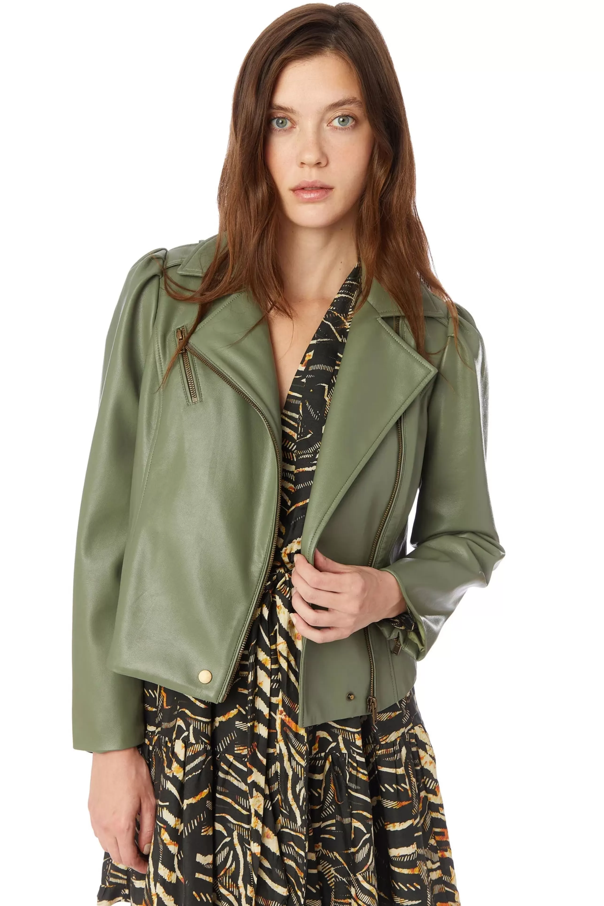 MARIE OLIVER Outerwear^Maeve Moto Jacket In Fern