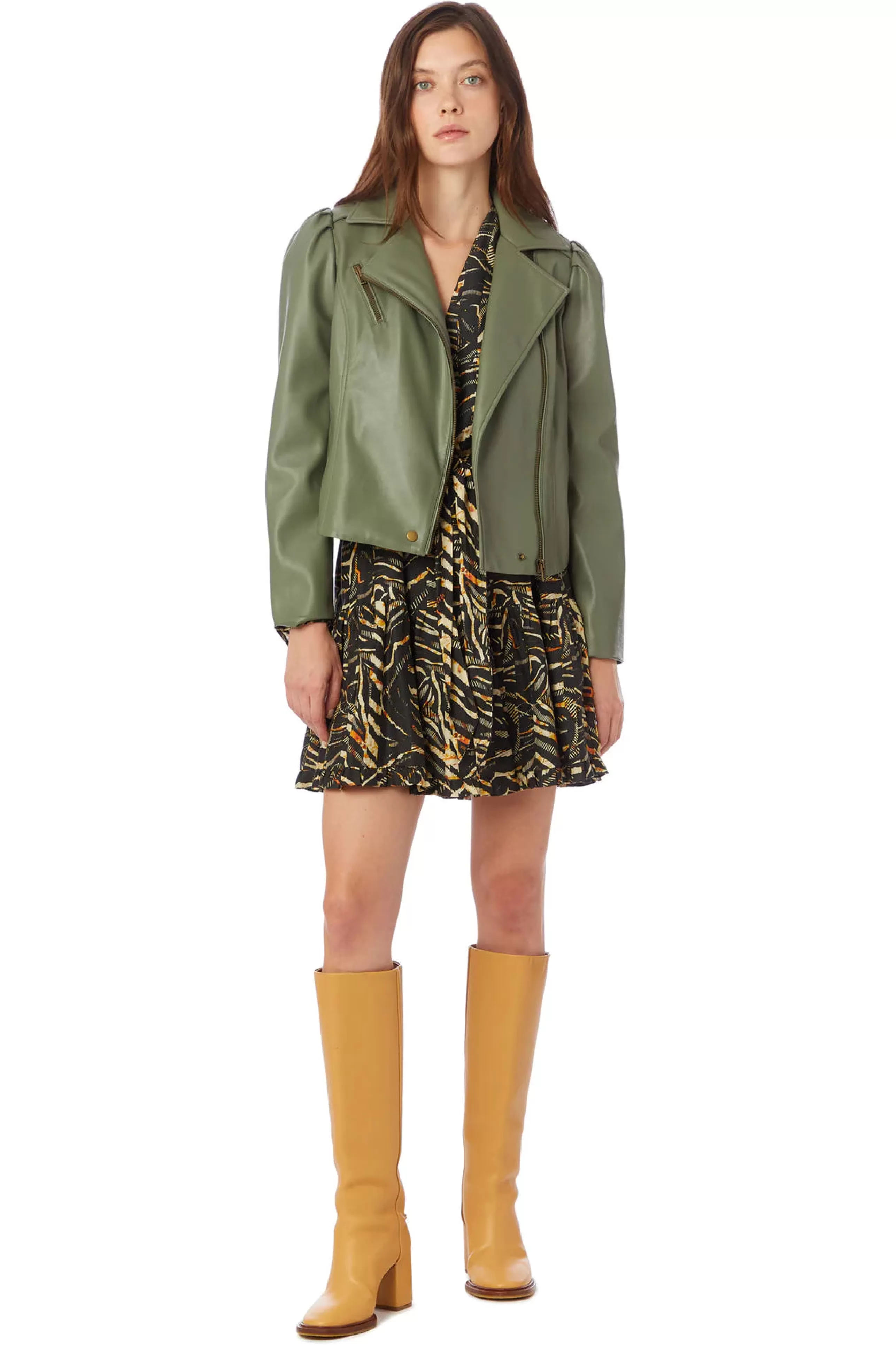 MARIE OLIVER Outerwear^Maeve Moto Jacket In Fern