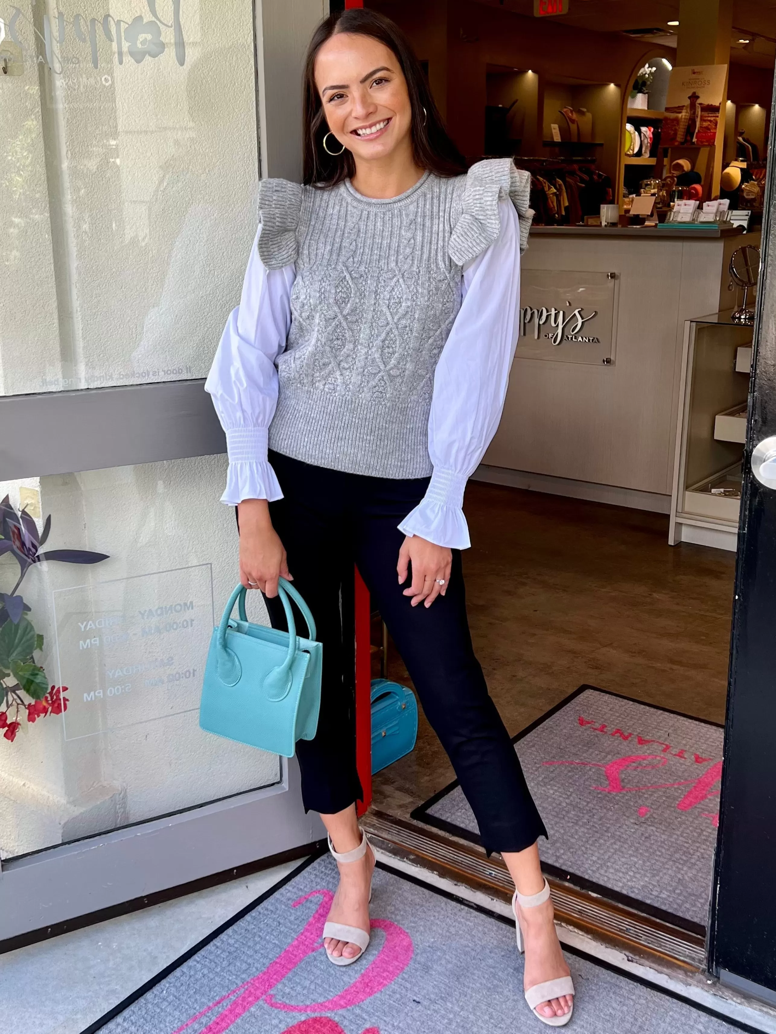 ESTELLE AND FINN Bottoms^Step Hem Pant In Black