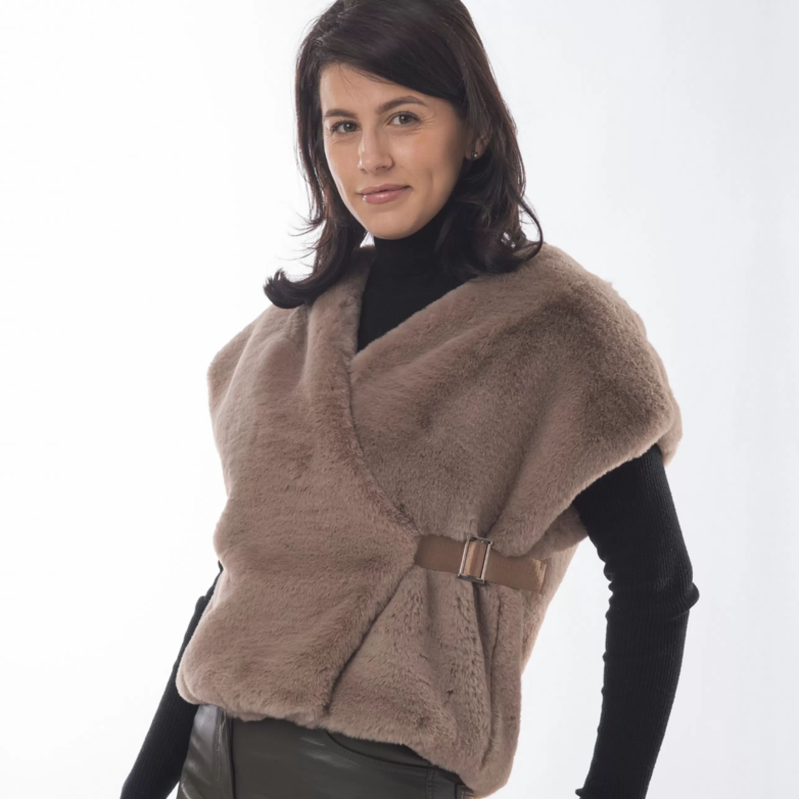 FURIOUS FURS Outerwear^Taline Vest In Taupe