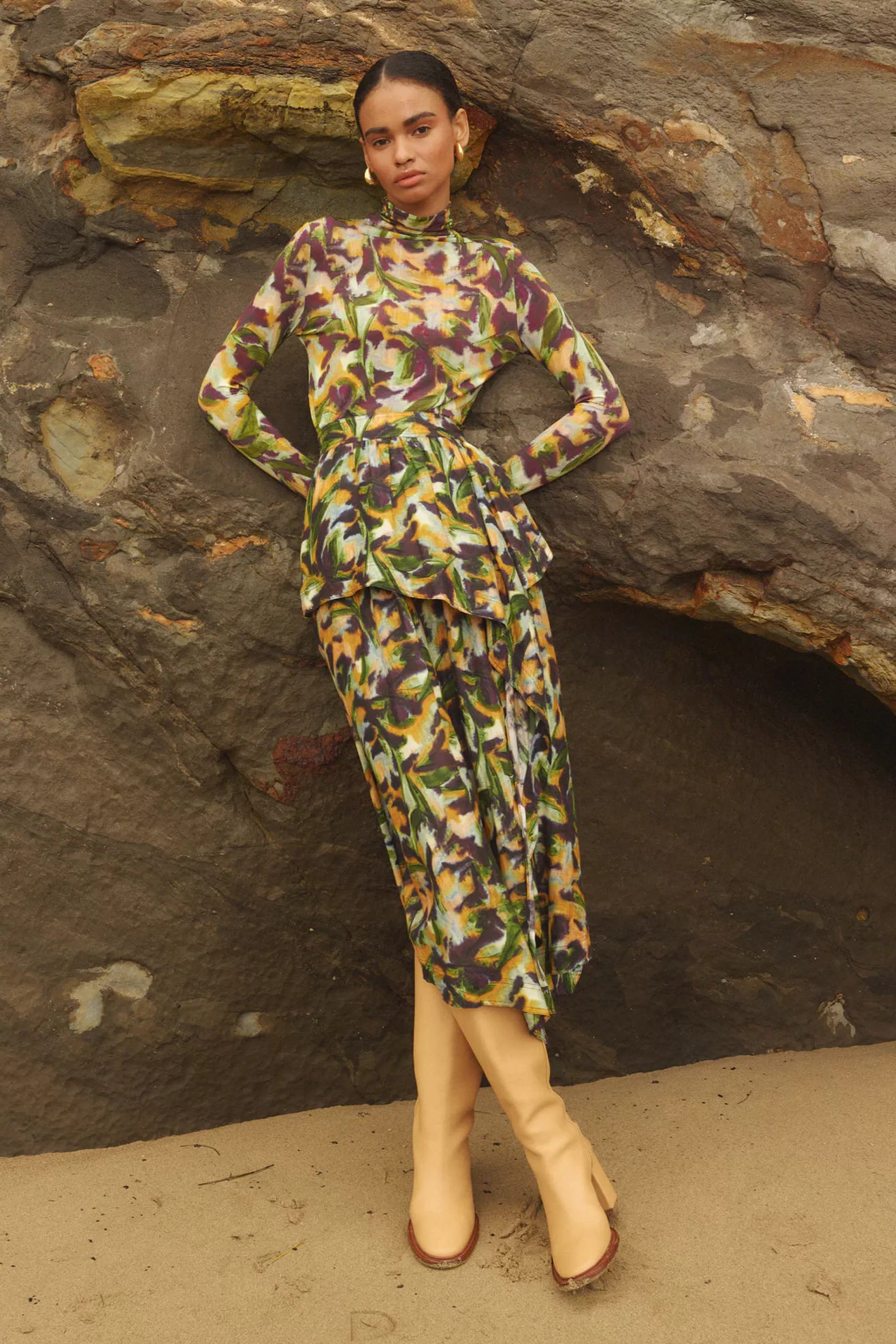 MARIE OLIVER Matching Sets^Tilda Skirt In Tiger Lily
