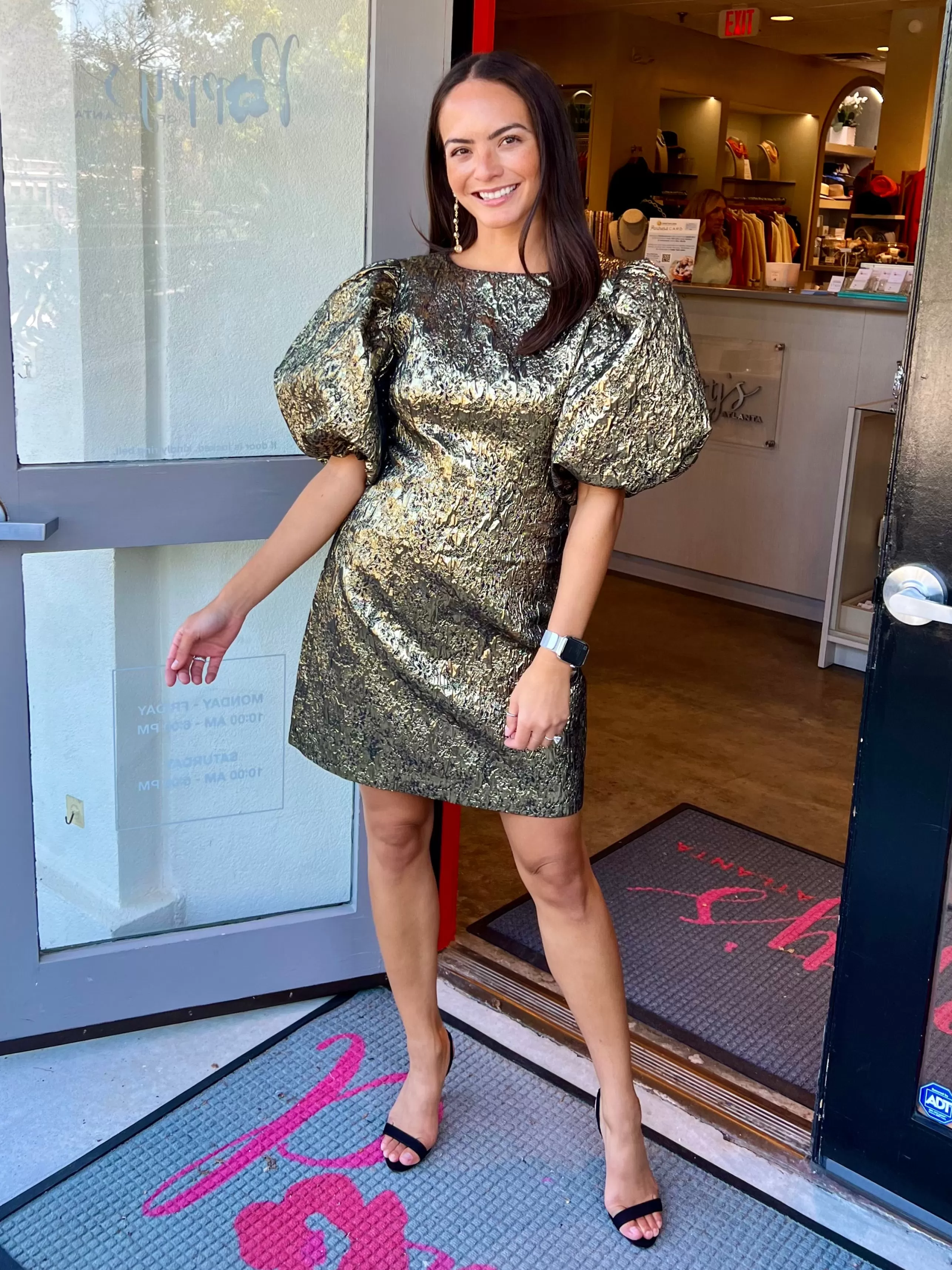DEA KUDIBAL Dress Shop^Tulippi Dress In Black/Gold